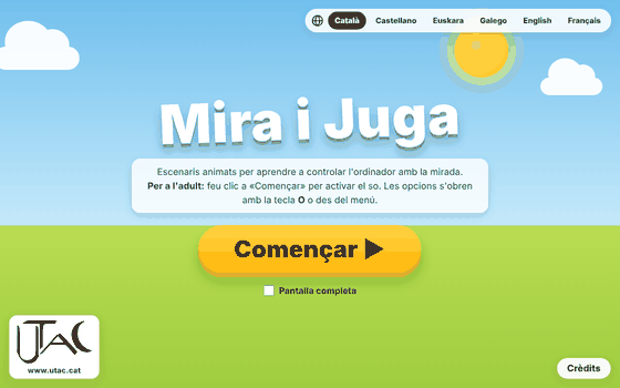 Pantalles de Mira i Juga: pintar amb la mirada, pesca d'aneguets, bàsquet en cadira de rodes, fer una pizza, la granja, l'espai, el xilòfon i focs artificials