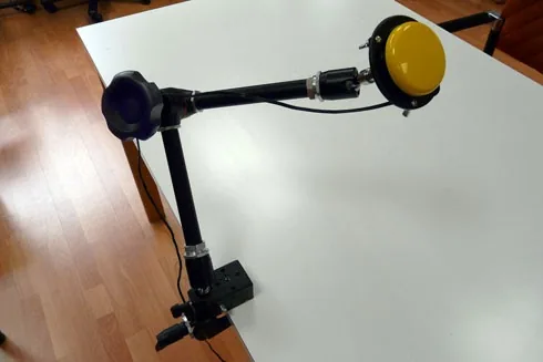 Photo: Articulated arm with switch