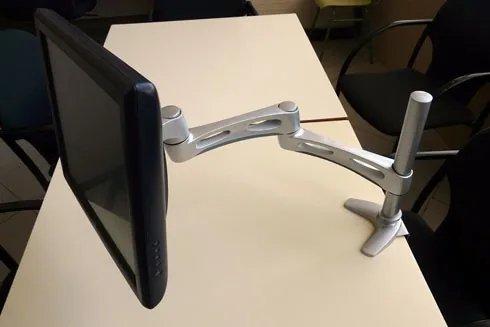 Photo: Ergotron Neo-Flex adjustable LCD monitor arm