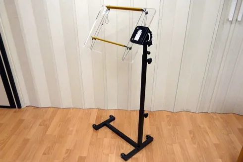 Photo: Acrylic floor-standing reading stand