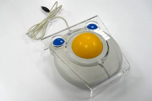 Photo: BIGTrack Trackball by Infogrip with keyguard