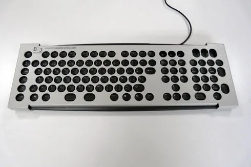 Photo: Standard keyboard with keyguard